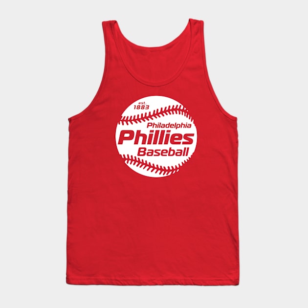 Phillies 80s Retro Ball Tank Top by Throwzack